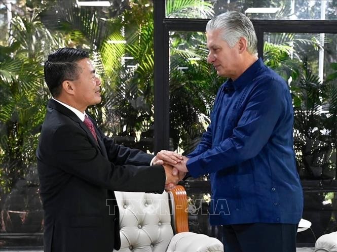 Presidente cubano recibe a embajador de Vietnam
